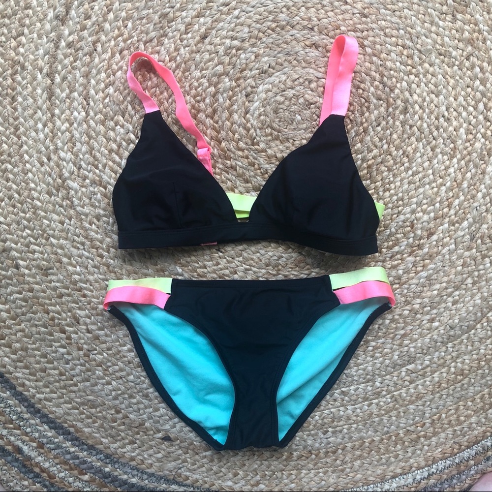 Black and neon bikini!